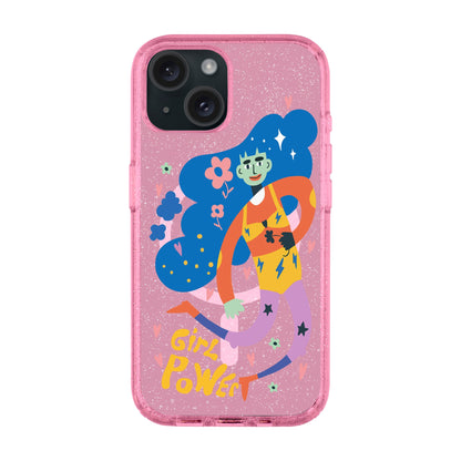 GIRL POWER-iPhone 14 Plus Shiny Kılıf MagSafe Özellikli