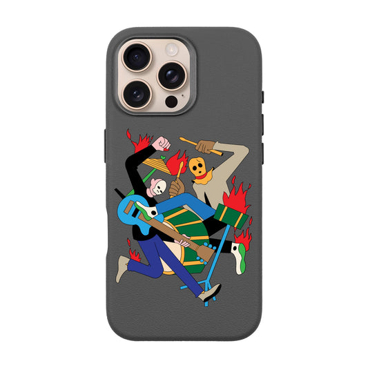 MONSTER MASH-iPhone 16 Pro Max Leather Premium Kılıf MagSafe Özellikli