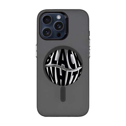 BLACK WHITE-iPhone 12 Pro Hold Kılıf MagSafe Özellikli