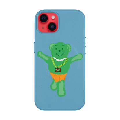 GREEN BEAR-iPhone 14 Plus Leather Kılıf MagSafe Özellikli