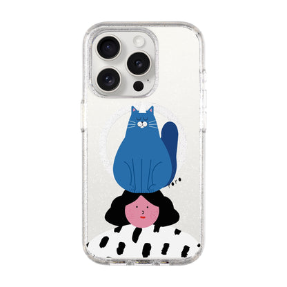 NAUGHTY CAT-iPhone 15 Pro Shiny Kılıf MagSafe Özellikli