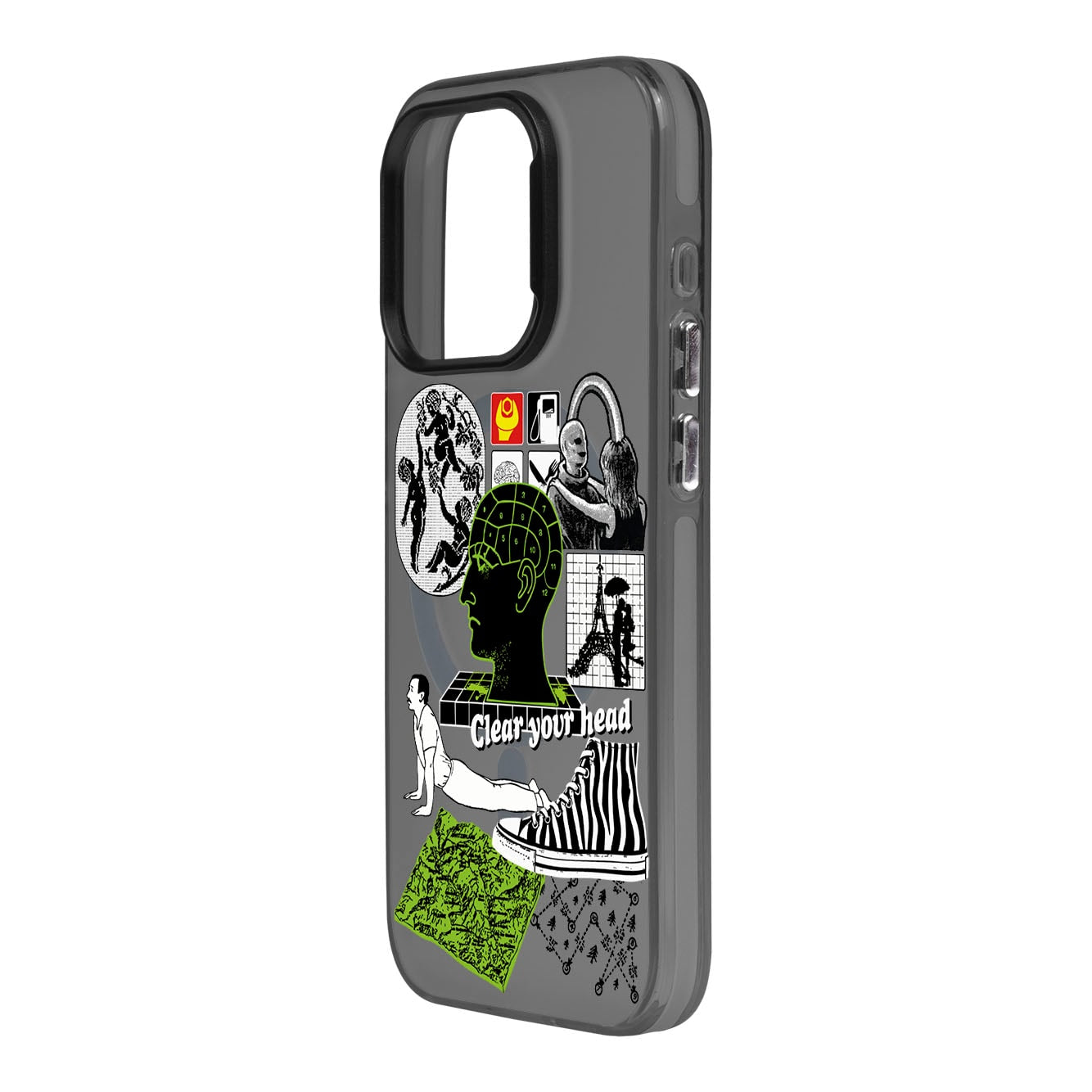 CLEAR YOUR HEAD-Hold Kılıf MagSafe Özellikli - iPhone 15 Pro Max