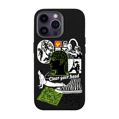 CLEAR YOUR HEAD-iPhone 14 Pro Max Leather Premium Kılıf MagSafe Özellikli