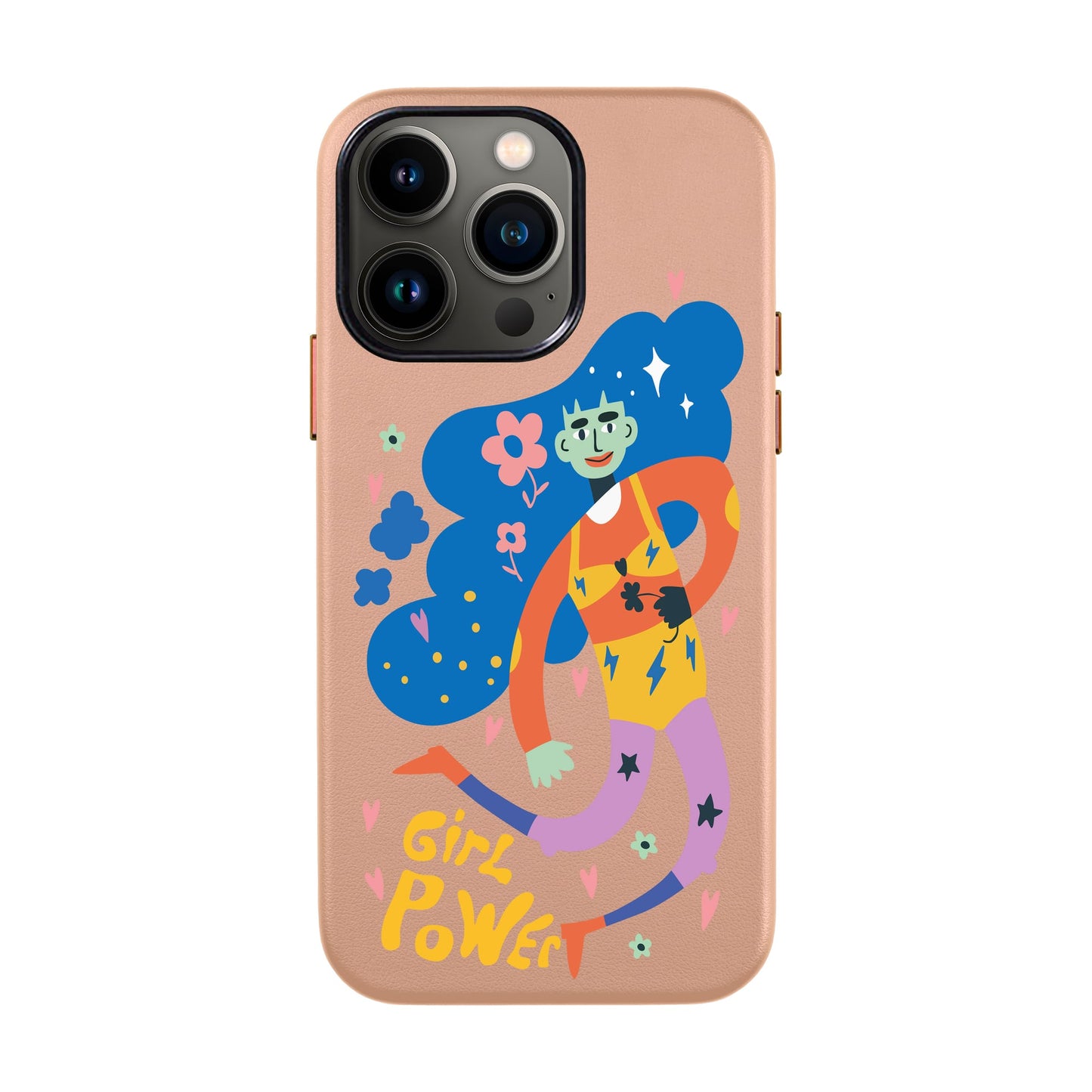 GIRL POWER-iPhone 13 Pro Leather Kılıf