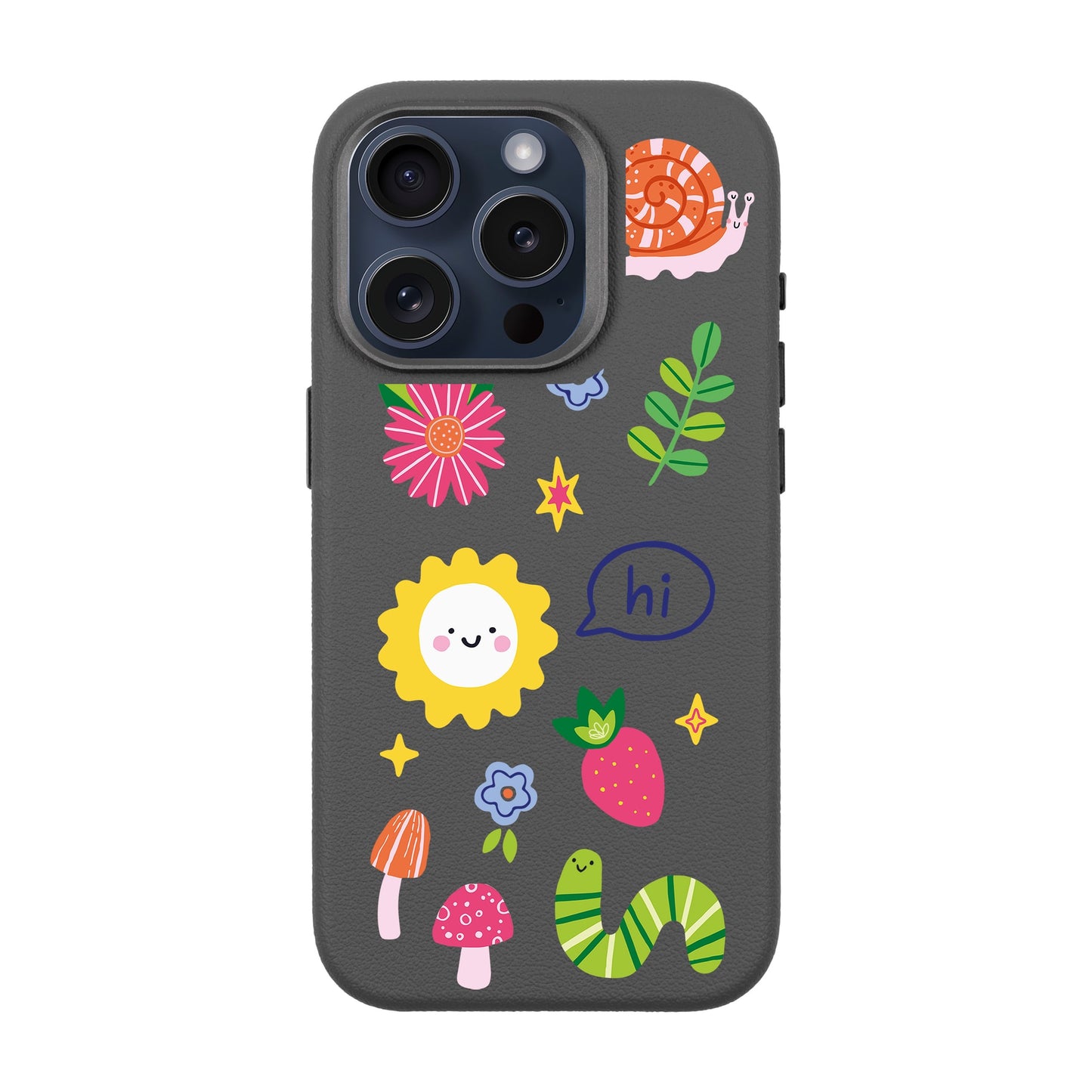 HELLO NATURE-iPhone 15 Pro Leather Premium Kılıf MagSafe Özellikli