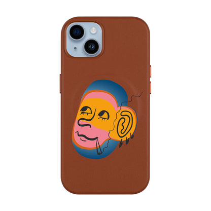CLIMBING-iPhone 14 Plus Leather Kılıf MagSafe Özellikli