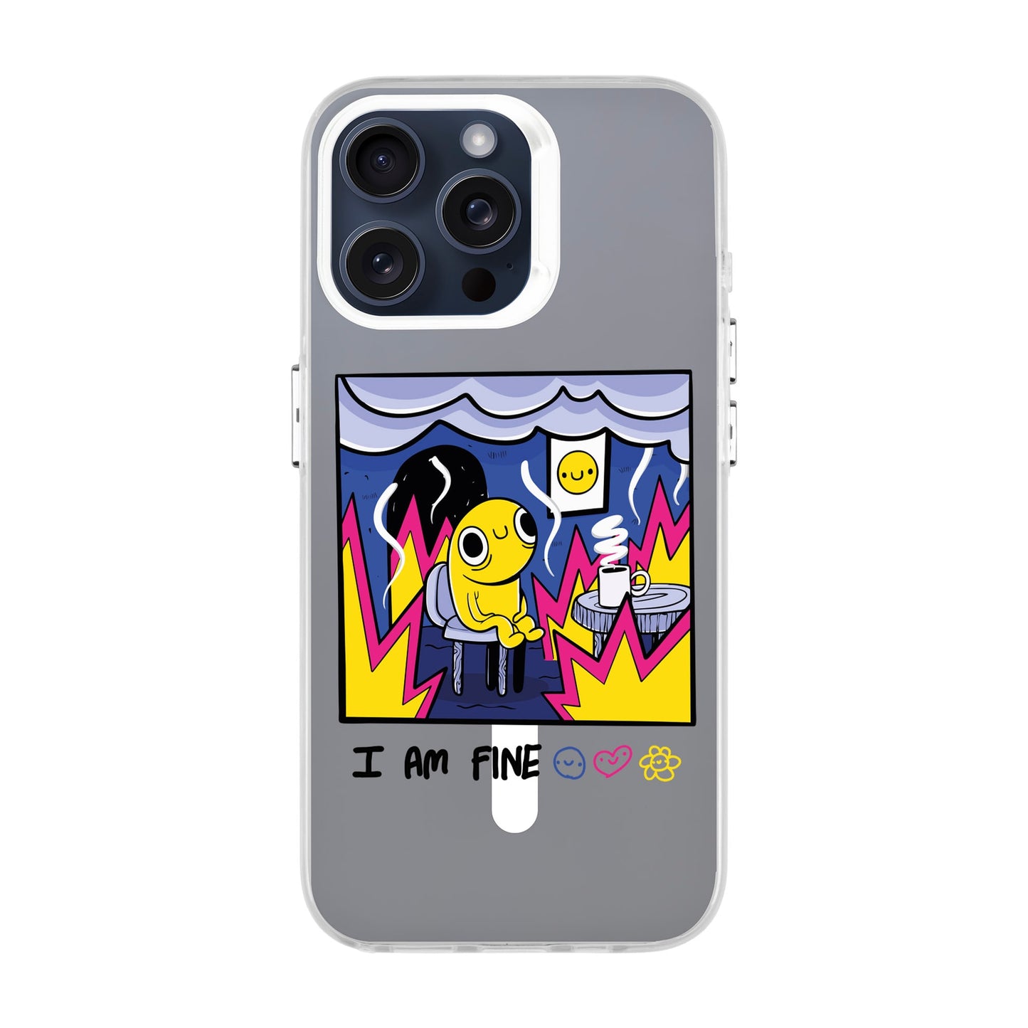 I AM FINE-iPhone 15 Pro Max Hold Kılıf MagSafe Özellikli