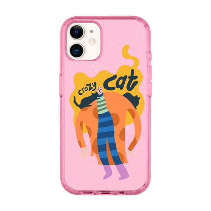 CRAZY CAT-Shiny Kılıf MagSafe Özellikli - iPhone 11
