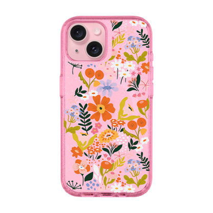 FLOWER-iPhone 15 Shiny Kılıf MagSafe Özellikli