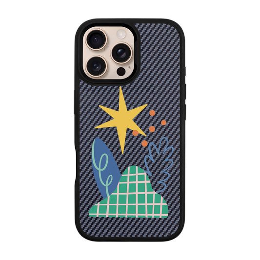 LITTLE NATURE-iPhone 16 Pro Max Plaid Kılıf MagSafe Özellikli
