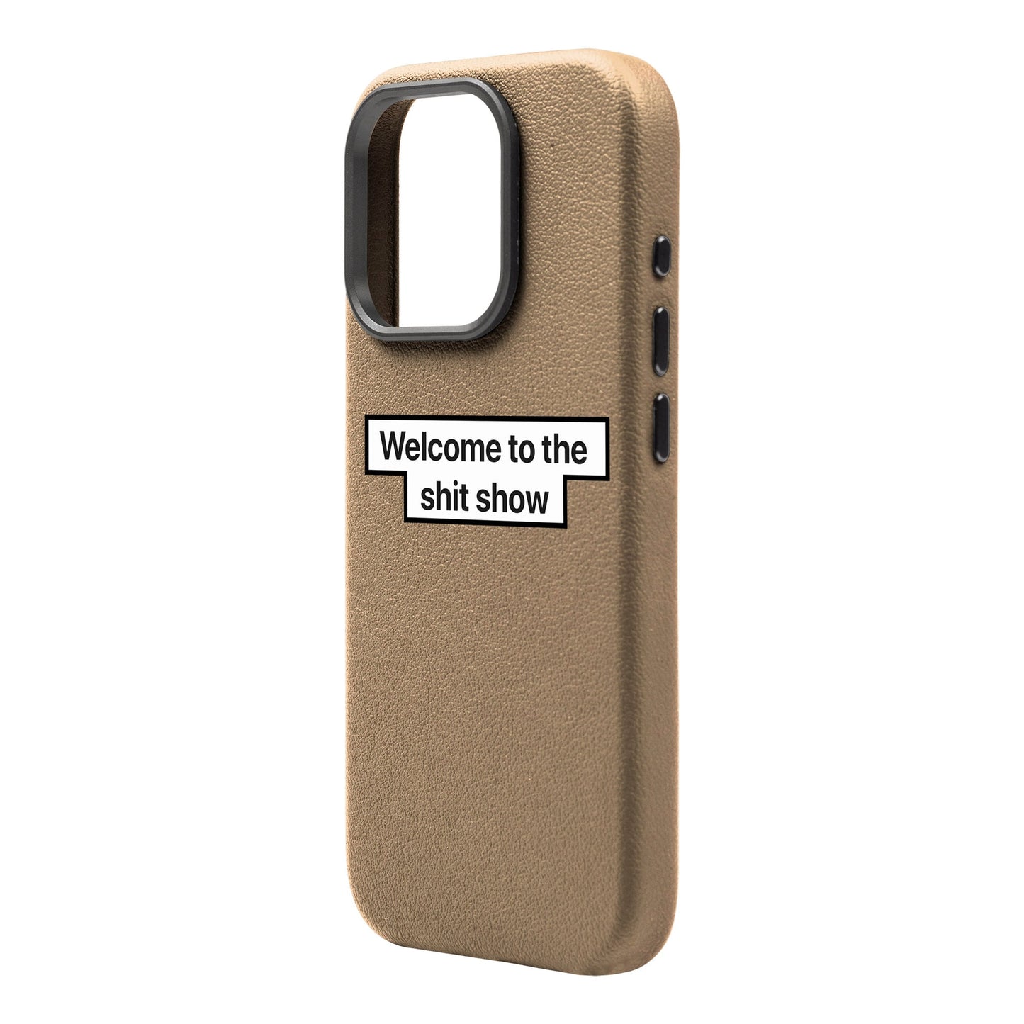 WELCOME-iPhone 16 Pro Leather Premium Kılıf MagSafe Özellikli