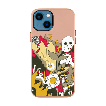 EVERYTHING IS BURNING-iPhone 14 Leather Kılıf