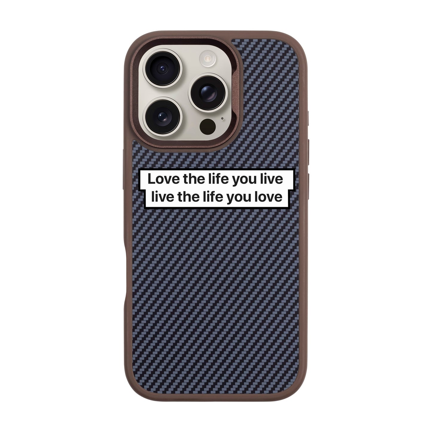 LOVE THE LIFE-iPhone 16 Pro Plaid Kılıf MagSafe Özellikli
