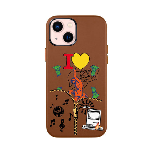 ANTIQUE-iPhone 13 Mini Leather Kılıf