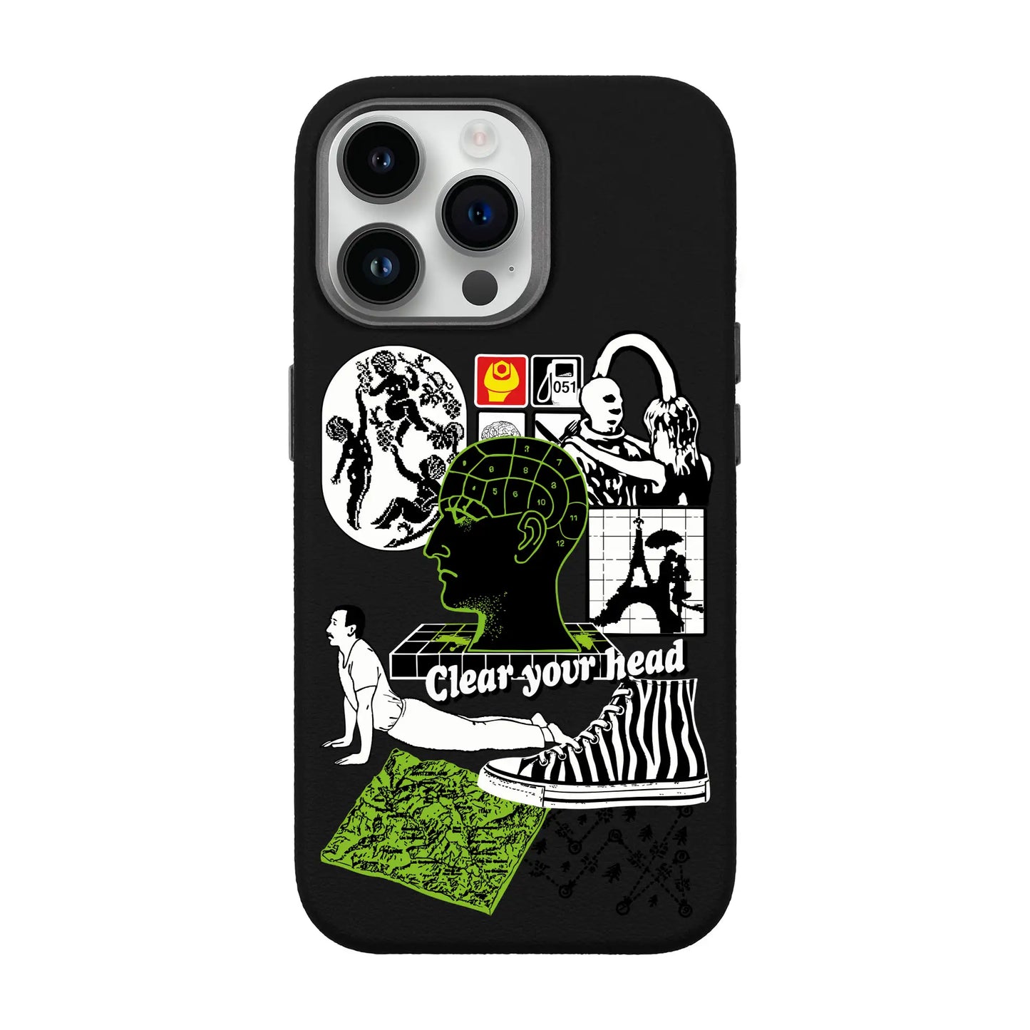 CLEAR YOUR HEAD-iPhone 14 Pro Max Leather Premium Kılıf MagSafe Özellikli