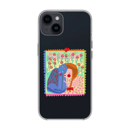 KEDİ POSTA PULU-iPhone 14 Plus Solid Kılıf