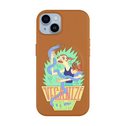 VEGANİZE-iPhone 14 Plus Leather Kılıf MagSafe Özellikli