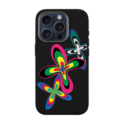 COLOR FLOWER-iPhone 15 Pro Leather Premium Kılıf MagSafe Özellikli