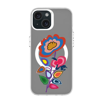 KNITTED FLOWER-iPhone 15 Hold Kılıf MagSafe Özellikli