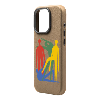 MANBOS-iPhone 16 Pro Leather Premium Kılıf MagSafe Özellikli