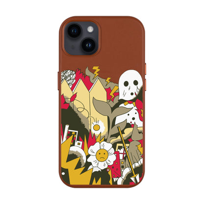 EVERYTHING IS BURNING-iPhone 14 Plus Leather Kılıf MagSafe Özellikli