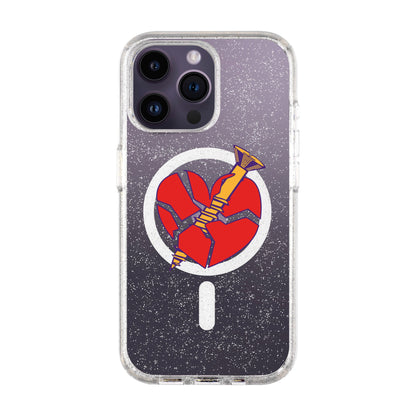 BROKEN HEART-iPhone 14 Pro Max Shiny Kılıf MagSafe Özellikli