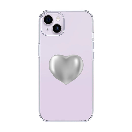 SILVER HEART-iPhone 14 Plus Solid Kılıf