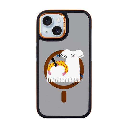 FANCY DOG-iPhone 15 Dark Kılıf MagSafe Özellikli