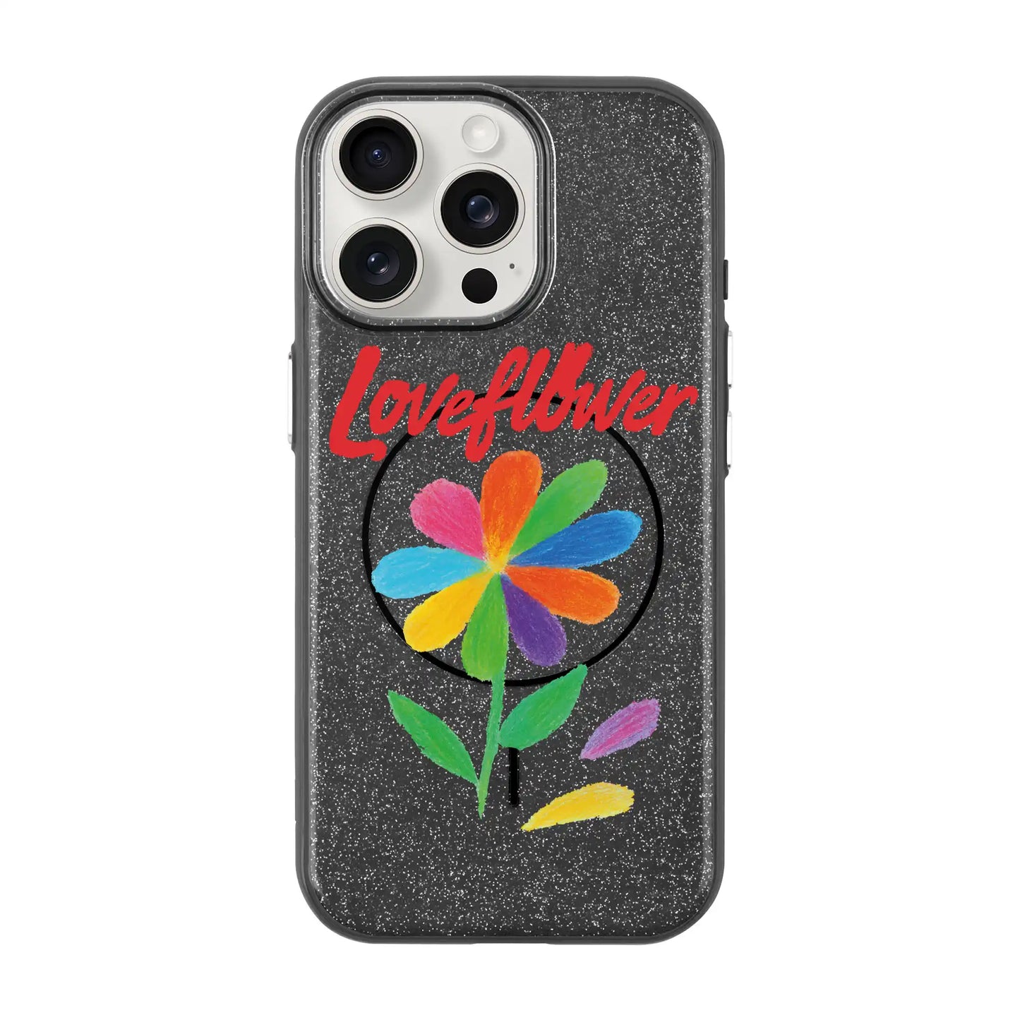 LOVE FLOWER-iPhone 15 Pro Max Radiant Kılıf MagSafe Özellikli