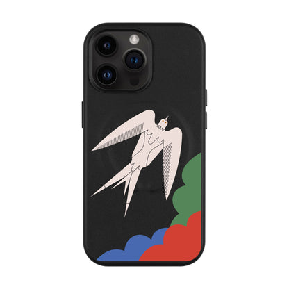 L’OISEAU LIBRE-iPhone 14 Pro Max Leather Kılıf MagSafe Özellikli