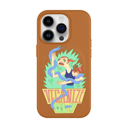 VEGANİZE-Leather Kılıf MagSafe Özellikli - iPhone 14 Pro