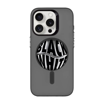 BLACK WHITE-iPhone 13 Pro Hold Kılıf MagSafe Özellikli