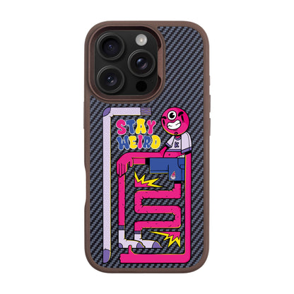 OG TOOTHY-iPhone 16 Pro Plaid Kılıf MagSafe Özellikli