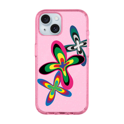 COLOR FLOWER-iPhone 15 Plus Shiny Kılıf MagSafe Özellikli