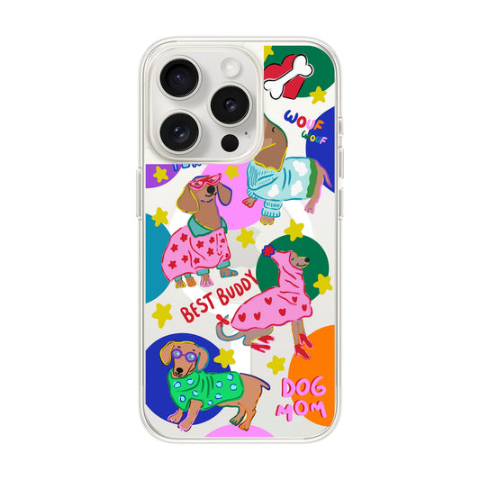 DOG MOM-Solid Kılıf MagSafe Özellikli - iPhone 15 Pro