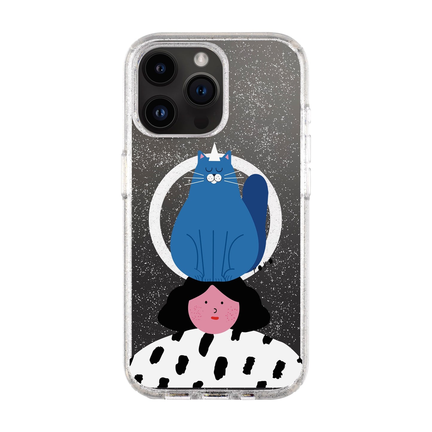 NAUGHTY CAT-iPhone 14 Pro Max Shiny Kılıf MagSafe Özellikli