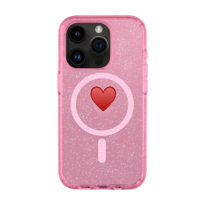 SPREAD HEART-iPhone 14 Pro Shiny Kılıf MagSafe Özellikli