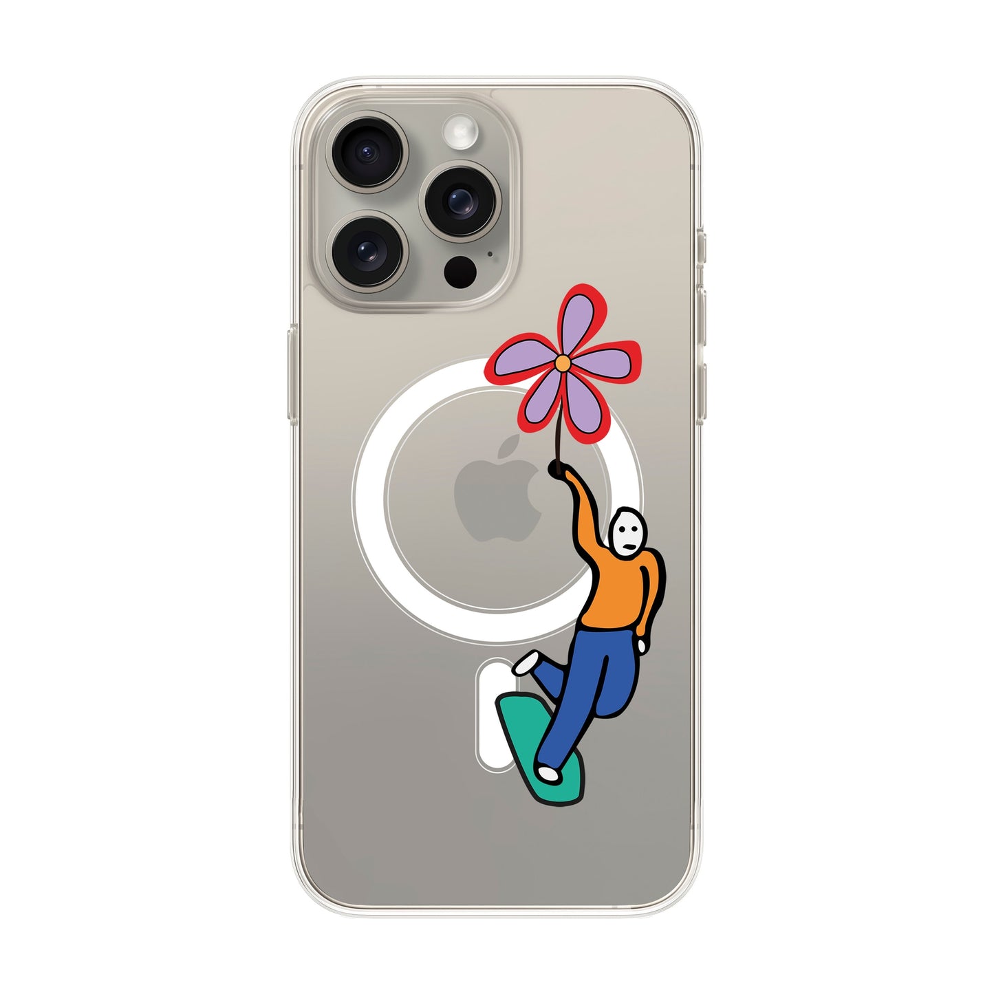 SKATEBOARDER-Solid Kılıf MagSafe Özellikli - iPhone 15 Pro Max