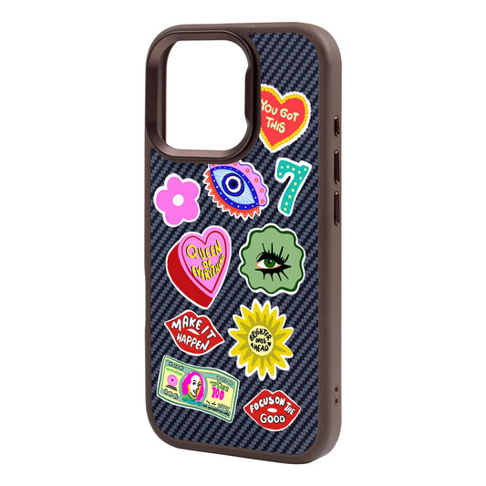HM STICKERS-iPhone 16 Pro Max Plaid Kılıf MagSafe Özellikli