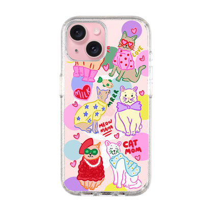CAT MOM-iPhone 15 Plus Shiny Kılıf MagSafe Özellikli