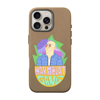 MARMELAT GANG-iPhone 16 Pro Max Leather Premium Kılıf MagSafe Özellikli