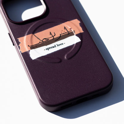 SPREAD LOVE-iPhone 14 Pro Max Leather Kılıf MagSafe Özellikli
