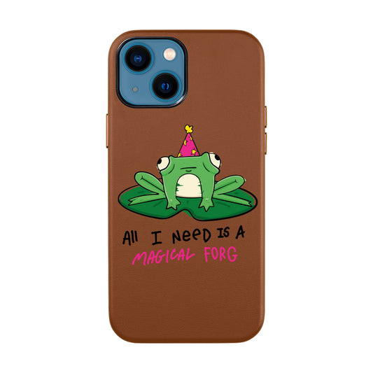 FORG-iPhone 14 Leather Kılıf
