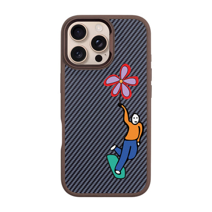 SKATEBOARDER-iPhone 16 Pro Max Plaid Kılıf MagSafe Özellikli
