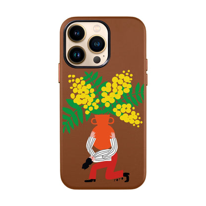 VASE-iPhone 13 Pro Leather Kılıf