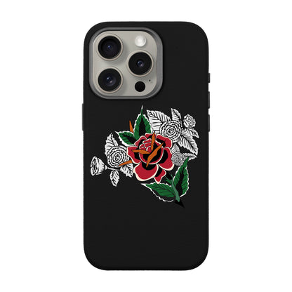 DRY ROSE-iPhone 15 Pro Leather Premium Kılıf MagSafe Özellikli