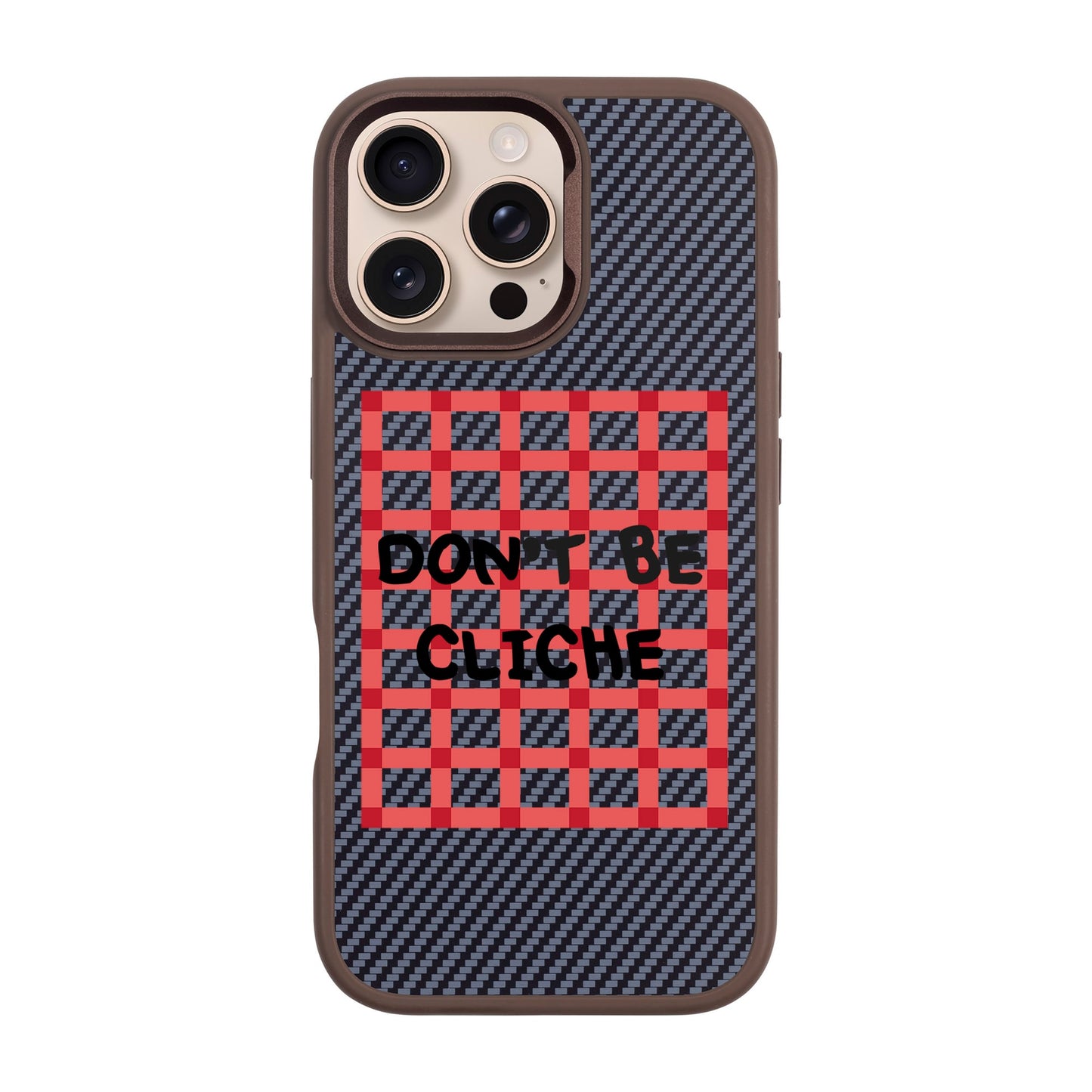 DON'T BE CLICHE-iPhone 16 Pro Max Plaid Kılıf MagSafe Özellikli