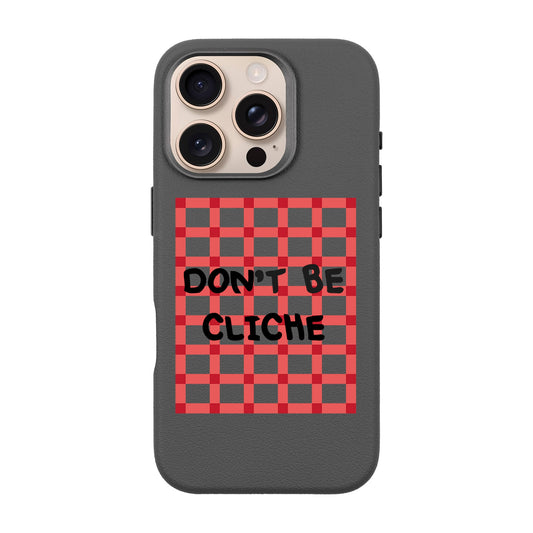 DON'T BE CLICHE-iPhone 16 Pro Leather Premium Kılıf MagSafe Özellikli