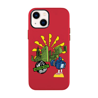 HELP ME OUT-iPhone 14 Leather Kılıf