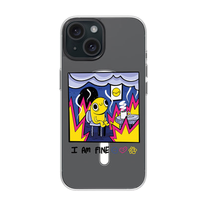 I AM FINE-iPhone 15 Solid Kılıf MagSafe Özellikli